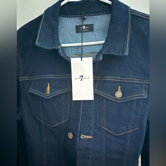 NWT 7 for all Mankind women’s Jean jacket - Picture 2 of 8